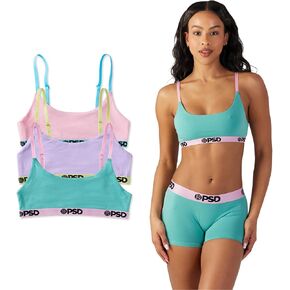 PSD Women's Pop Mdlsld SBL 3-Packbx Bralette, Multi, M