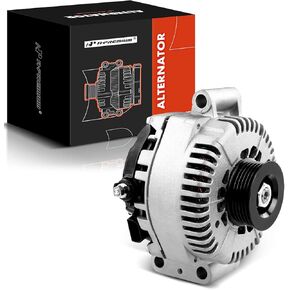 A-Premium Alternator Compatible with Ford Taurus 1996 1997 1998 1999 V8 3.4L, Windstar 1996 1997 1998 V6 3.8L, 130Amp 12V CW 6-Groove Pulley, Replace# F78U-10300-AA