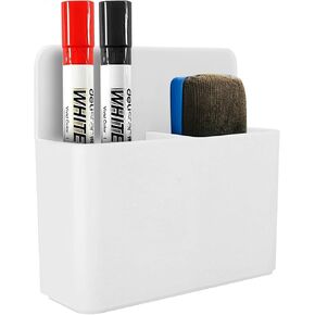 Dry Erase Marker Holder,Magnetic Marker Pen Holder,Dry Erase Whiteboard Pen Holder,Suitable for whiteboards,blackboards,iron lockers,refrigerator doors,white