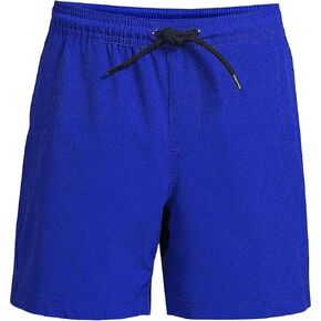 Lands' End Boys Slim Printed Volley Swim Trunks