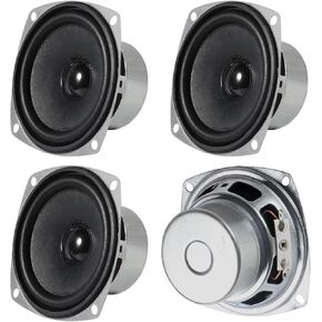 4PACK 8Ohm 10W Full Range Audio Speaker Stereo Woofer Loudspeaker for Arduino Replacement and DIY Boom Box Satellites Speaker