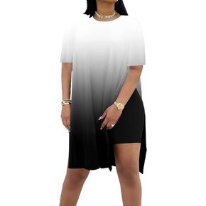AOMONI 2 piece outfits for Women Short Sleeve Tunic Tops Shorts Sets in Kuwait