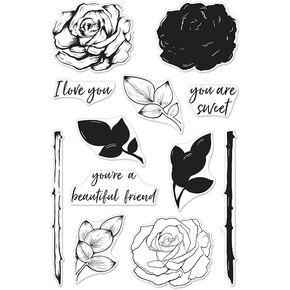 Hero Arts Color Layering Clear Stamps Rose