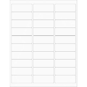 TYH Supplies 750 Address Labels 1 x 2 5/8 Inch, White Matte, Laser & Inkjet Printer, Strong Adhesive, with REALCONCEAL Blocking Technology Compatible with Avery 8160 & 5160 Template