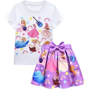 Little Girls Taylor-Swift Dress Adorable Dress for Musical Concert-Lovely Kids Princess Dress Up Outfits Birthday Party