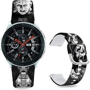Sally/Jack Skellington Bands Compatible with Samsung Galaxy Watch 46mm/Watch 3 45mm/Gear S3 Frontier 22mm Sports Band Strap Men Women