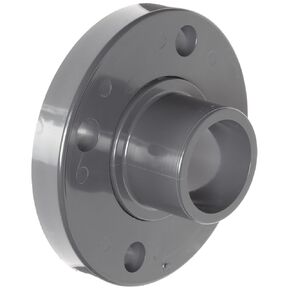 Spears 856 Series PVC Pipe Fitting, Van Stone Flange, Class 150, Schedule 80, 3/4" Spigot