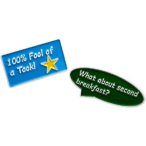 Hobbit Comic Style Set of Two Enamel Pins