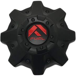 Fuel Offroad Wheels 1002-53MBQ Matte Black Center Cap with Red Logo