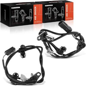 A-Premium ABS Wheel Speed Sensor Compatible with Mazda Models - CX-7 CX7 2007-2008/2011-2015 - Front Driver and Passenger Side, 2-PC Set, Replace# L206-43-73XC, L206-43-70XB