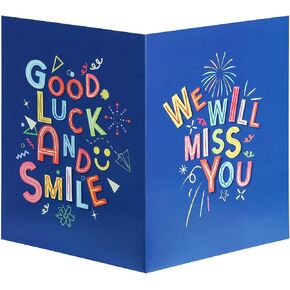 Farewell Greeting Card, 11x17.3 Inch Large New Job Congrats Card with Envelope Coworkers Goodbye Card Leaving Card Colleague Farewell Gift for Man Women