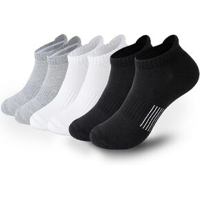 Ｋ・ＮＩＶＥ Ankle Running Socks For Womens Athletic No Show Socks Cushioned Sole Socks 6 Pairs