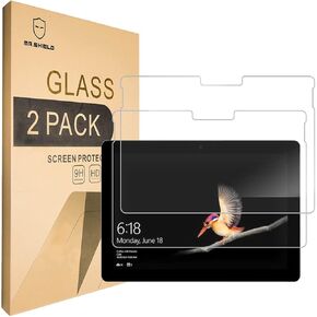 Mr.Shield [2-PACK Designed For Microsoft Surface Go 3 / Surface Go 2 / Surface Go [10 Inch] [Tempered Glass] Screen Protector [0.3mm Ultra Thin 9H Hardness 2.5D Round Edge]