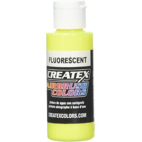 Darice CRE5405 Createx Airbrush Paint 2 oz, Fluorescent Yellow