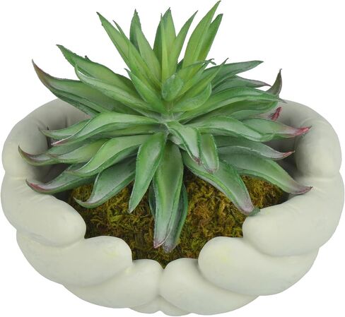 Small Artificial Plants, Mini Succulent Plants with Cute Plant Pot, Artificial Succulents in Pots for Office Desk Decor and Bedroom Kitchen Bathroom Plants Decor (A) in Saudi Arabia