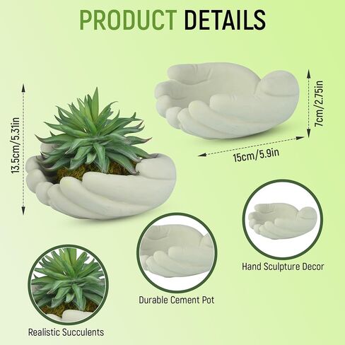 Small Artificial Plants, Mini Succulent Plants with Cute Plant Pot, Artificial Succulents in Pots for Office Desk Decor and Bedroom Kitchen Bathroom Plants Decor (A) in Saudi Arabia
