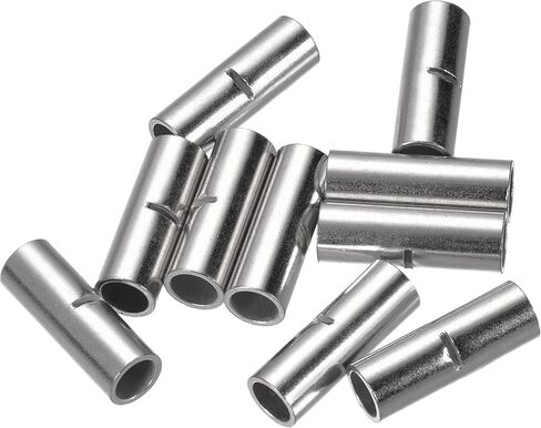 MECCANIXITY Non-Insulated Butt Crimp Terminals 6 AWG for Electrical Wire Splice DIY, Pack of 10 in Saudi Arabia