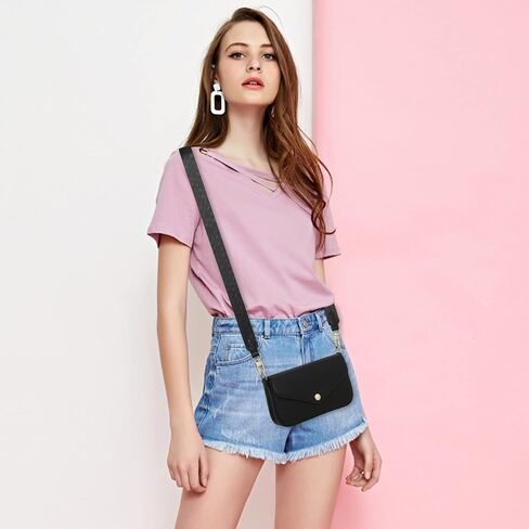 Haytijoe Small Quilted Crossbody Bags for Women Square Purses Shoulder Side Handbag in Saudi Arabia