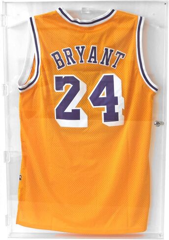 DisplayGifts XL Large Football/Hockey Uniform Jersey Display Case Frame, UV Protection Ultra Clear, Locks in Saudi Arabia