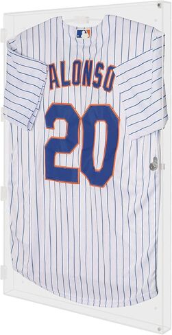 DisplayGifts XL Large Football/Hockey Uniform Jersey Display Case Frame, UV Protection Ultra Clear, Locks in Saudi Arabia