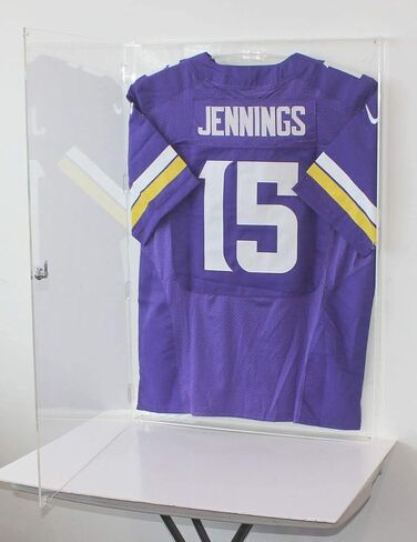 DisplayGifts XL Large Football/Hockey Uniform Jersey Display Case Frame, UV Protection Ultra Clear, Locks in Saudi Arabia
