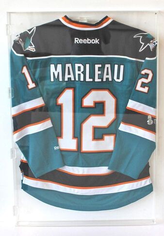 DisplayGifts XL Large Football/Hockey Uniform Jersey Display Case Frame, UV Protection Ultra Clear, Locks in Saudi Arabia