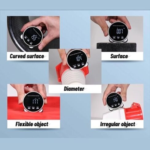 Digital Display Roller Ruler, Digital Electronic Tape Measure 199.999meter Type C Charging Port Semiconductor Microprocessor Rolling Ruler for Length Measuring Tool in Saudi Arabia