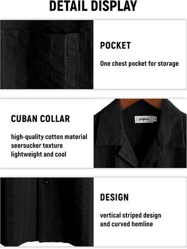 VATPAVE Mens Summer Cuban Collar Shirts Short Sleeve Button Down Beach Shirts Regular Fit Hawaiian Shirts with Pocket in Saudi Arabia