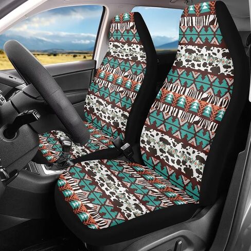 American Flag Deer Car Seat Cover Hunting Style Front Seat Covers 2 pc, Women Men Vehicle Seat Protector Car Mat Covers, Universal Fit Most Vehicle, Cars, Sedan, Truck, SUV, Van in Saudi Arabia