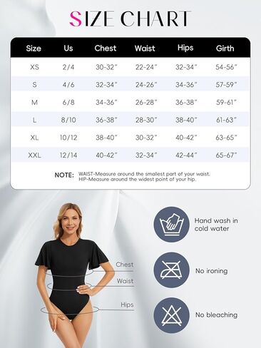 Bestart Bodysuit for Women Ruffle Short Sleeve Crew Neck Slim Casual Body suit Tops Daily Basic T Shirts Moon Collection in Kuwait