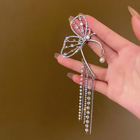 Butterfly Ear Cuff Zircon Butterfly Earrings for Women No Piercing Butterfly Wrap Earrings Dainty Butterfly Cartilage Earrings Gifts for Her in Kuwait
