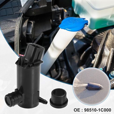 ACROPIX Windshield Washer Motor Pump Fit for Hyundai Accent 2006-2011 for Kia Rio 2001-2011 No.98510-1C000 - Pack of 1 in Saudi Arabia