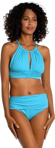 High Neck Midkini Bikini Swimsuit Top in Kuwait