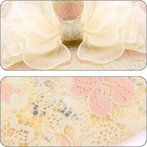 Haoohu Women's Church Derby Hat Wide Brim Bow Bucket Hat Wedding Dress Hat Fascinator Bridal Tea Party Hat in Kuwait