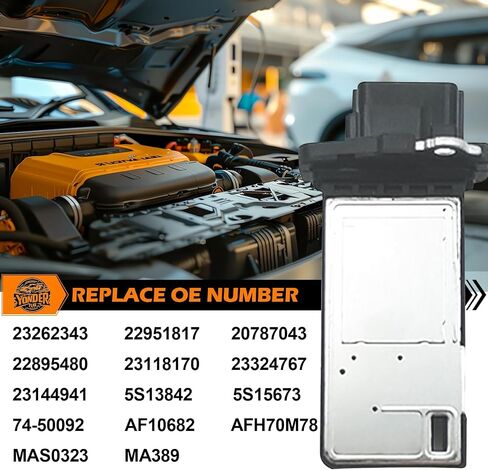 Mass Air Flow Meter Sensor, MAF Sensor Compatible with GMC Buick Cadillac Chevy 2012-2022 Impala Acadia Limi Canyon Savana Sierra Enclave, Escalade Yukon XL, Replace #23262343 in Saudi Arabia
