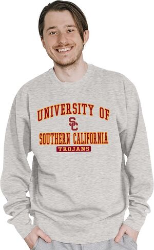 Blue 84 Men's Alabama Crimson Tide Crewneck Sweatshirt Twill Applique Grey in Saudi Arabia