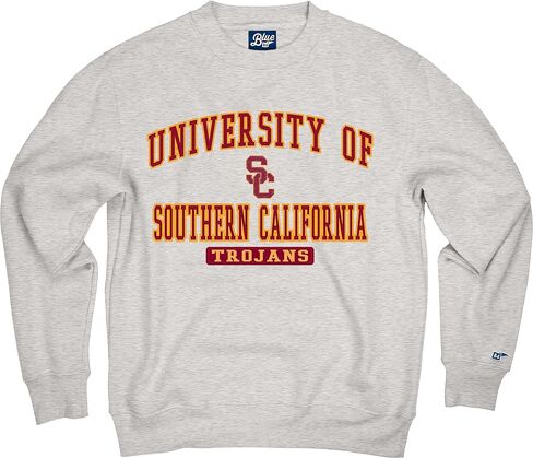 Blue 84 Men's Alabama Crimson Tide Crewneck Sweatshirt Twill Applique Grey in Saudi Arabia