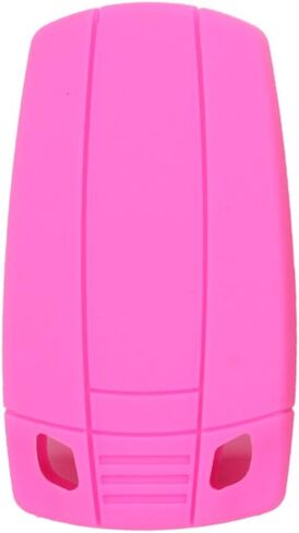 Silicone Cover Protector Case Holder Skin Jacket Compatible with BMW 3 Button Smart Remote Key Fob CV9902 Pink in Saudi Arabia