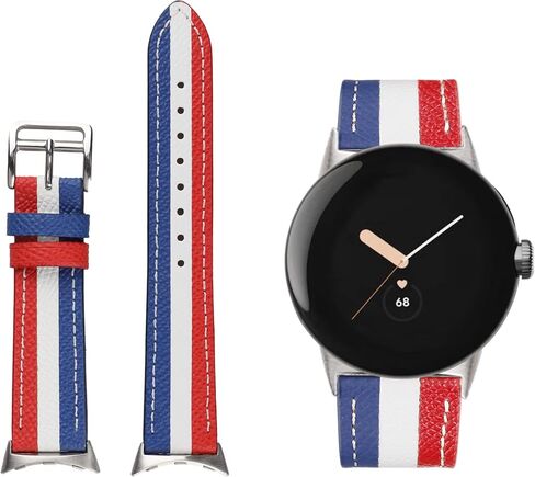 for Google Pixel Watch Band Genuine Leather Band, Durable Breathable Replacement Strap for Google Pixel Watch Women Man. in Saudi Arabia