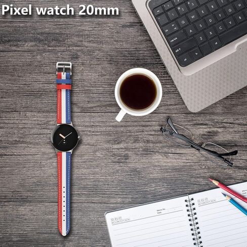 for Google Pixel Watch Band Genuine Leather Band, Durable Breathable Replacement Strap for Google Pixel Watch Women Man. in Saudi Arabia