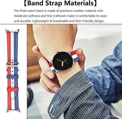for Google Pixel Watch Band Genuine Leather Band, Durable Breathable Replacement Strap for Google Pixel Watch Women Man. in Saudi Arabia