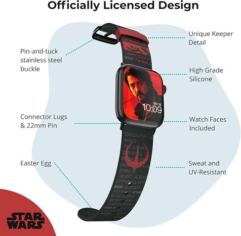 Star Wars Smartwatch Band - Andor Icon - Officially Licensed, Compatible with Every Size & Series of Apple Watch (Watch not Included) in Kuwait