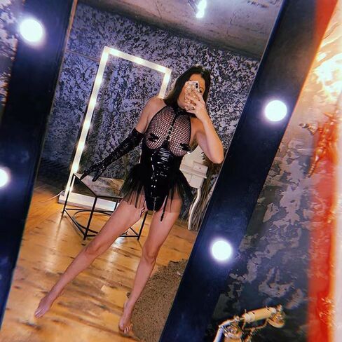 Yxinly الرباط مجموعة الملابس الداخلية للنساء مثير بو الجلود الغريبة شبكة صيد السمك ارتداءها يوتار تيدي توتو نوم in Kuwait