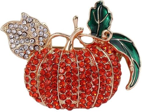 Enamel Pumpkin Brooch Pin, Pumpkin Lapel Pin for Women Girls, Creative Vintage Thanksgiving Pumpkin Brooch for Women Girls(B) in Saudi Arabia