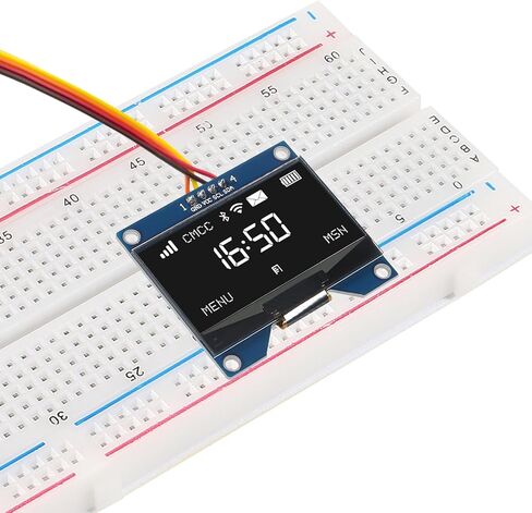 2 قطعة 1.54 بوصة OLED وحدة 12864 128x64 الأبيض SSD1309 سائق IIC المسلسل عرض لوحة تركيبية ل Raspberry Pi (أبيض) in Saudi Arabia