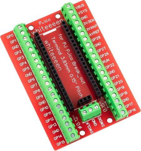 للوحة القطع الطرفية PI PICO 43 دبوس 3.81 مم متوافقة مع لوحة Raspberry Pi Pico (2 قطعة) in Kuwait