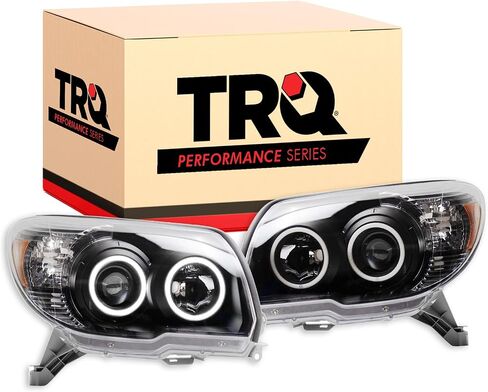 TRQ Headlight Assembly Set Headlights Driver & Passenger Side Halogen Compatible with 2006-2009 Toyota 4Runner TO2502164 TO2502165 TO2503164 TO2503165 in Kuwait