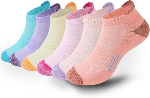 Ｋ・ＮＩＶＥ Ankle Running Socks For Womens Athletic No Show Socks Cushioned Sole Socks 6 Pairs in Saudi Arabia