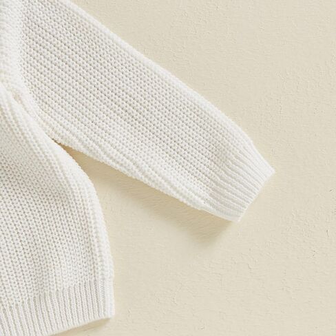 Toddler Baby Girl Boy Knit Sweater Letter Embroidery Pullover Sweatshirt Newborn Fall Winter Clothes in Saudi Arabia