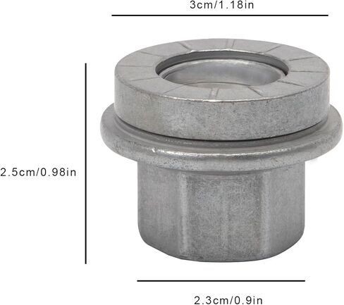 صامولة عروة العجلة 611-936 مناسبة لـ 2012-2022 Ram 3500 4000 4500 5500، M14-1.50 شفة - 22 مم سداسي، طول 28.5 مم، متوسط، 6509424AA in Kuwait